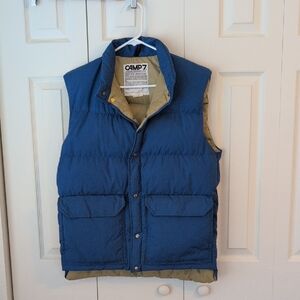 Vintage Men's Blue Puffer Vest